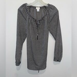 Motherhood Maternity Black and Grey Blouse Size Small